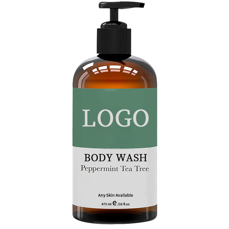 Wholesale Skincare Liquid Body Shower Wash for Women Soothing and Moisturizing Organic Tea Tree Fragrance Body Wash OEM