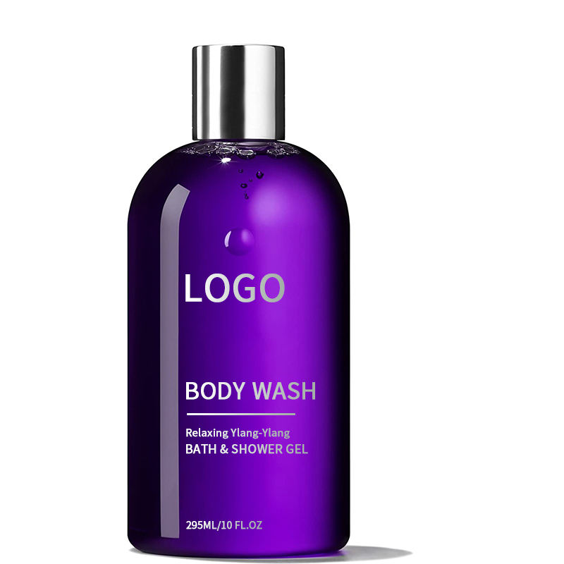 295ML Private Label Body Shower Gel Moisturizing Nourishing Shea Butter and Ylang Ylang Body Wash OEM/ODM