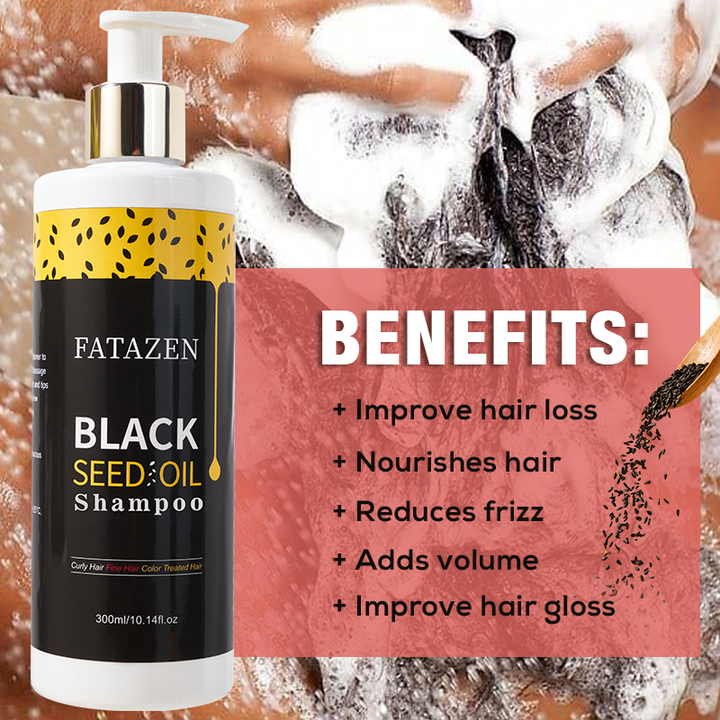 Wholesale Organic Rich Care Hair Regrowth Shampoo Anti-Hair Loss Conditioner Natural Black Seed Oil Essence Hair Shampoo