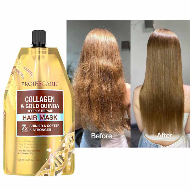 Collagen Hair Mask Deep Repair Damaged Hair Organic Keratin Protein Nourishing Smoothing Soft Hair Mask Treatment Private Label