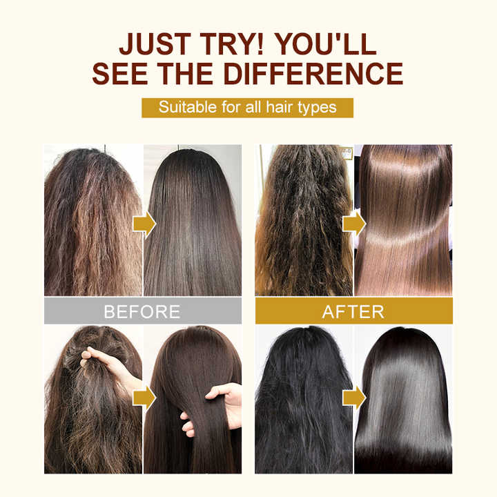 Collagen Hair Mask Deep Repair Damaged Hair Organic Keratin Protein Nourishing Smoothing Soft Hair Mask Treatment Private Label