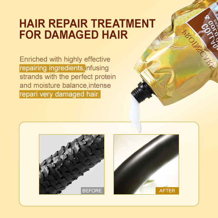 Collagen Hair Mask Deep Repair Damaged Hair Organic Keratin Protein Nourishing Smoothing Soft Hair Mask Treatment Private Label